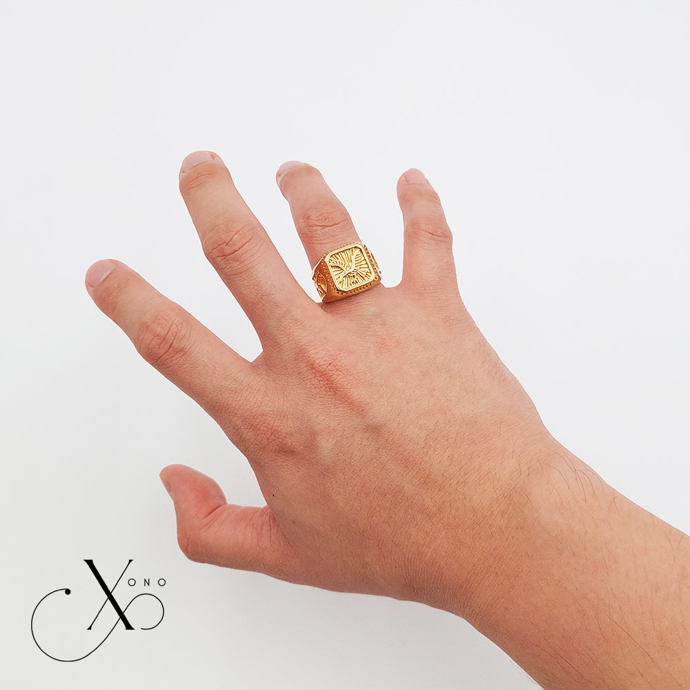 Gold Eagle Ring
