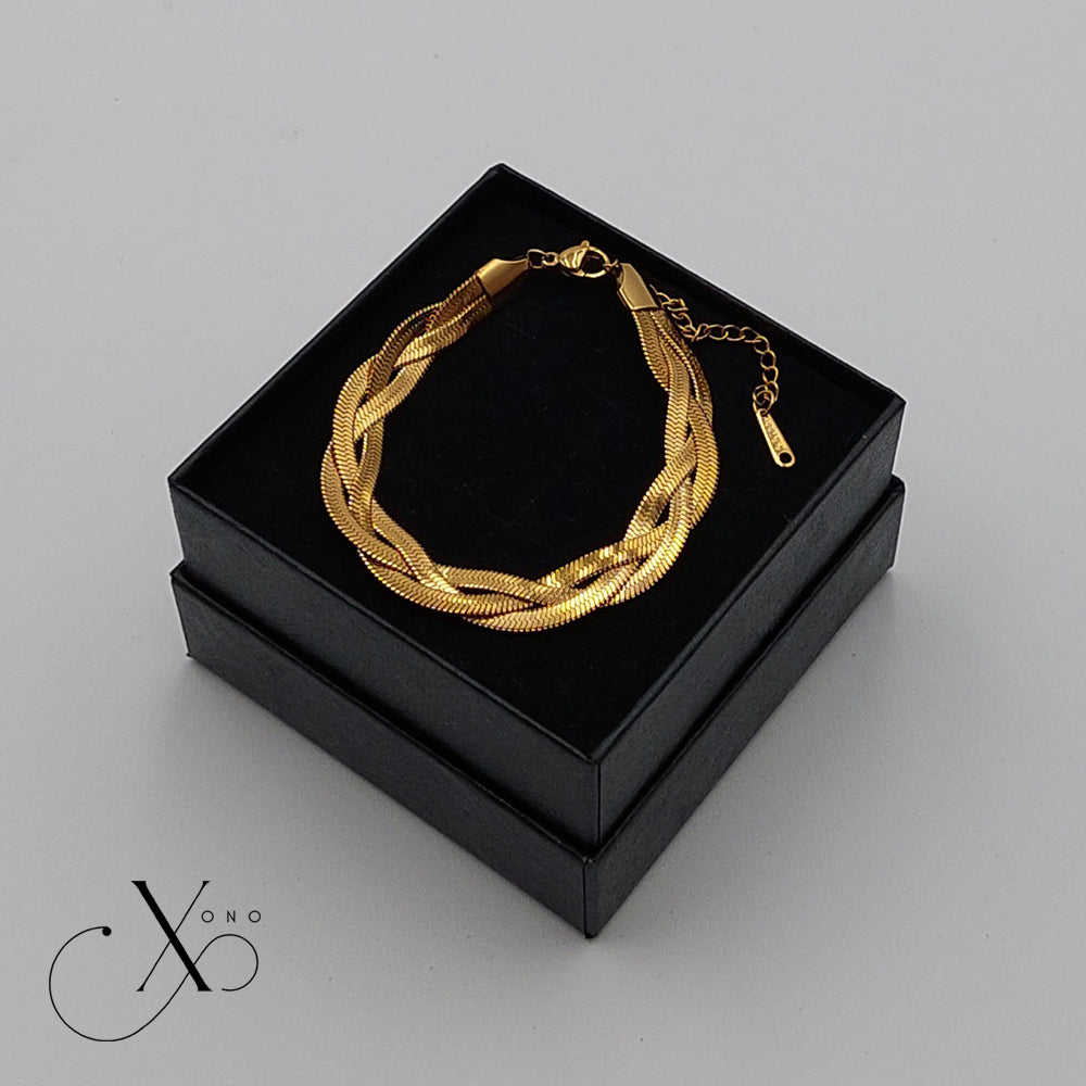 Gold Braid Bracelet
