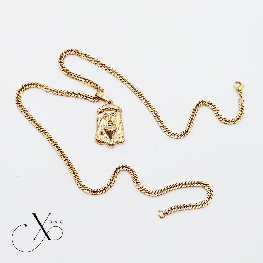 Jesus Face Necklace