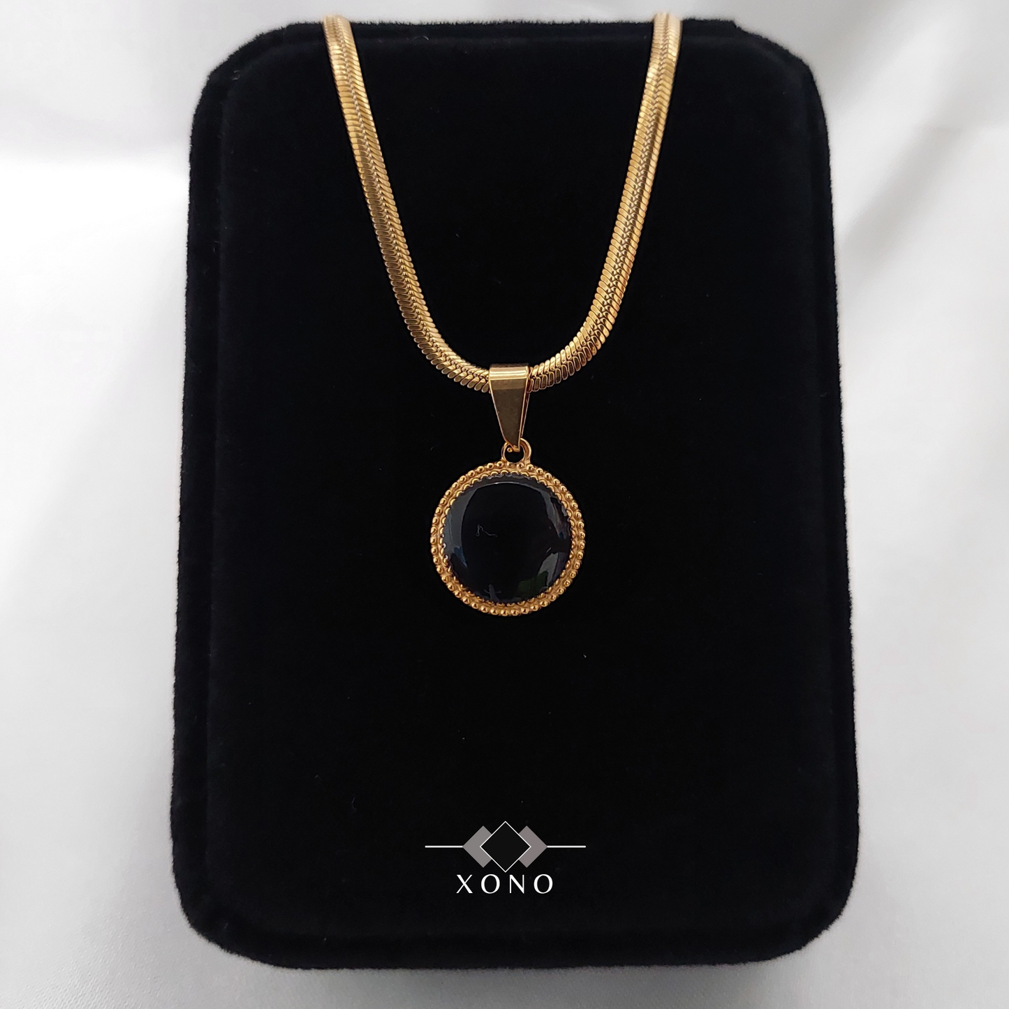 Black Circle Necklace