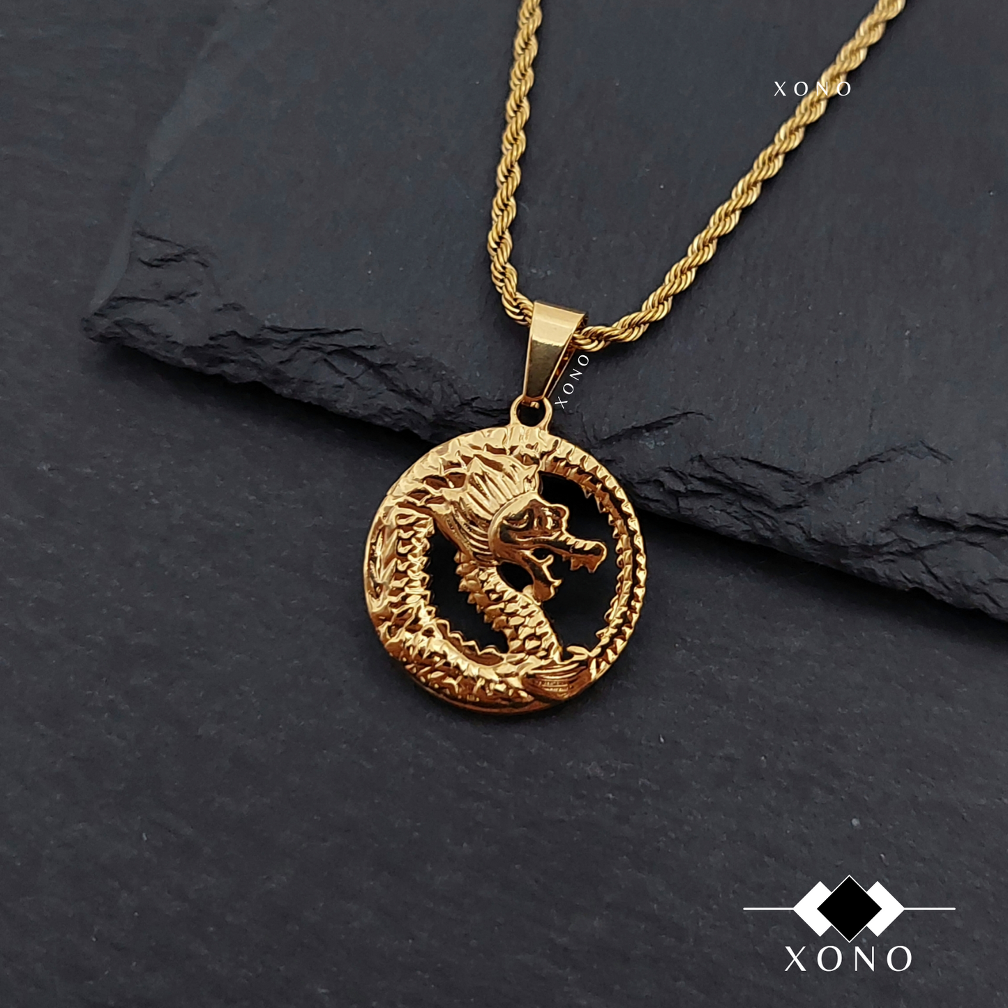 Golden Dragon Necklace