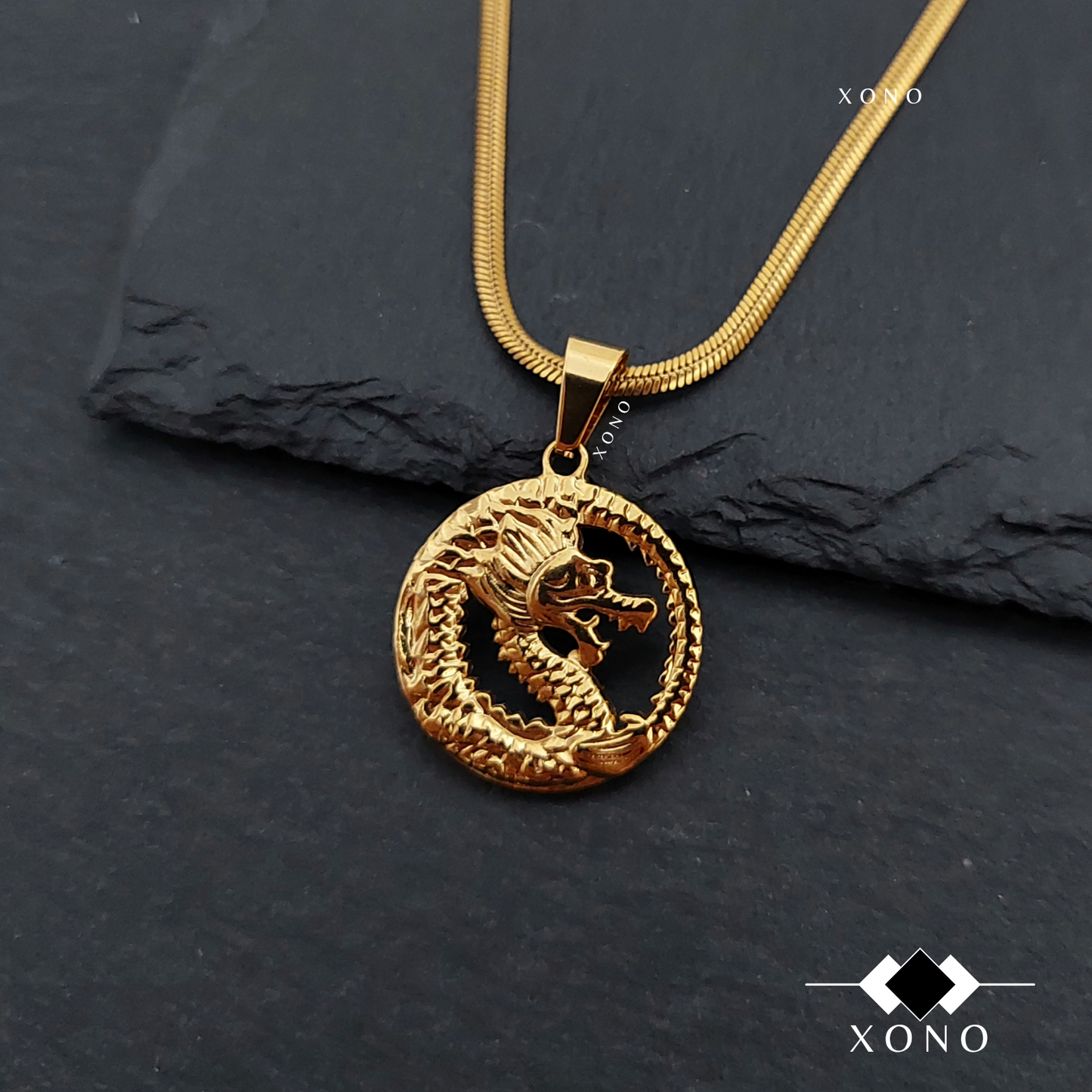 Golden Dragon Necklace