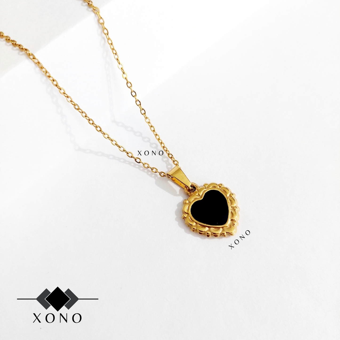 Midnight Heart Necklace