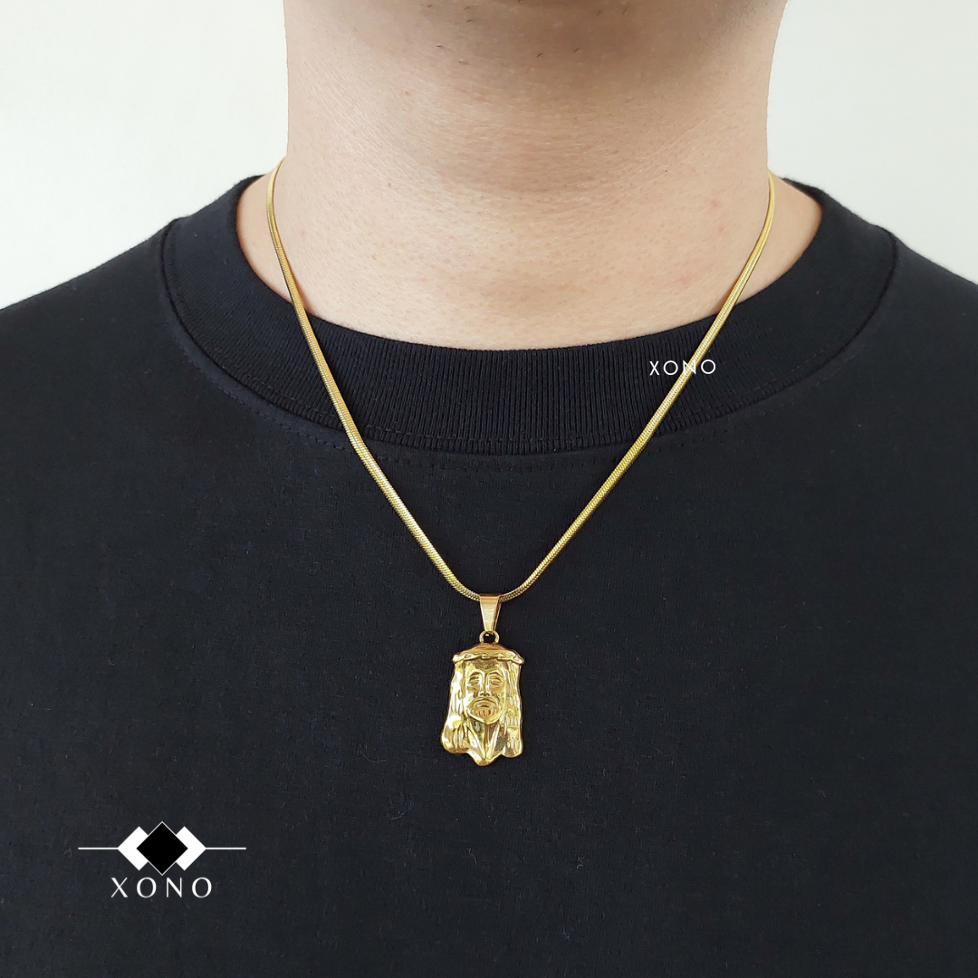 Jesus Face Necklace