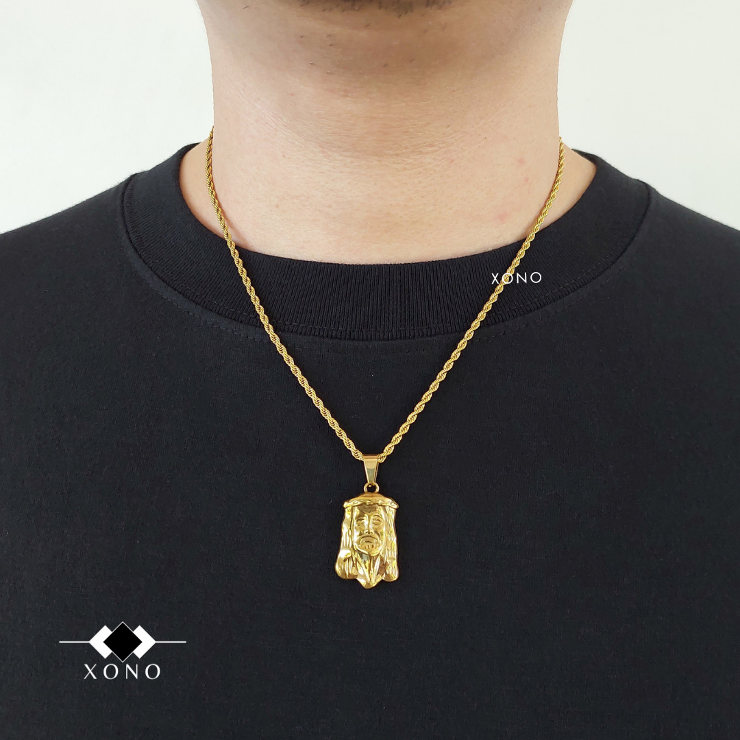 Jesus Face Necklace