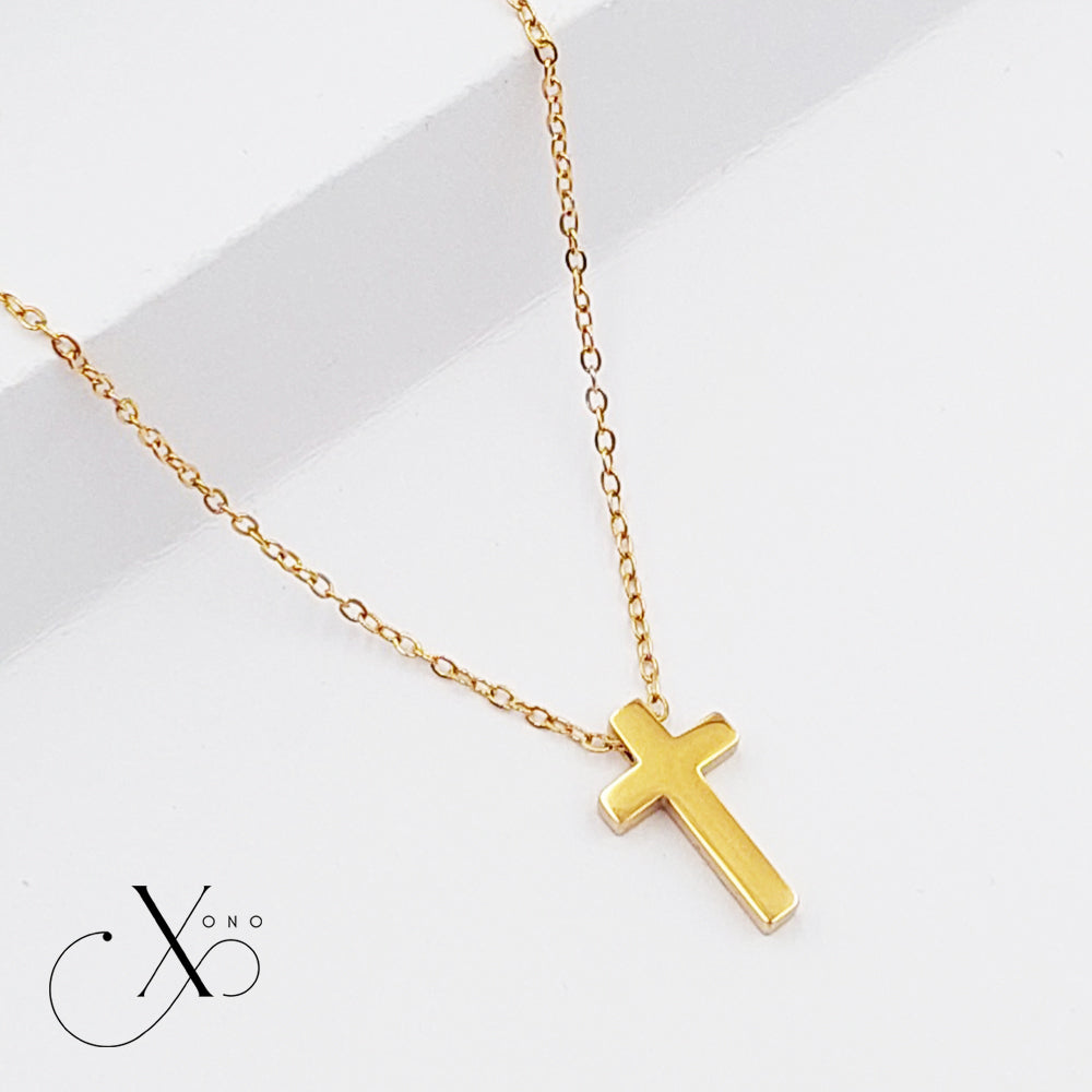 Golden Cross Necklace v2