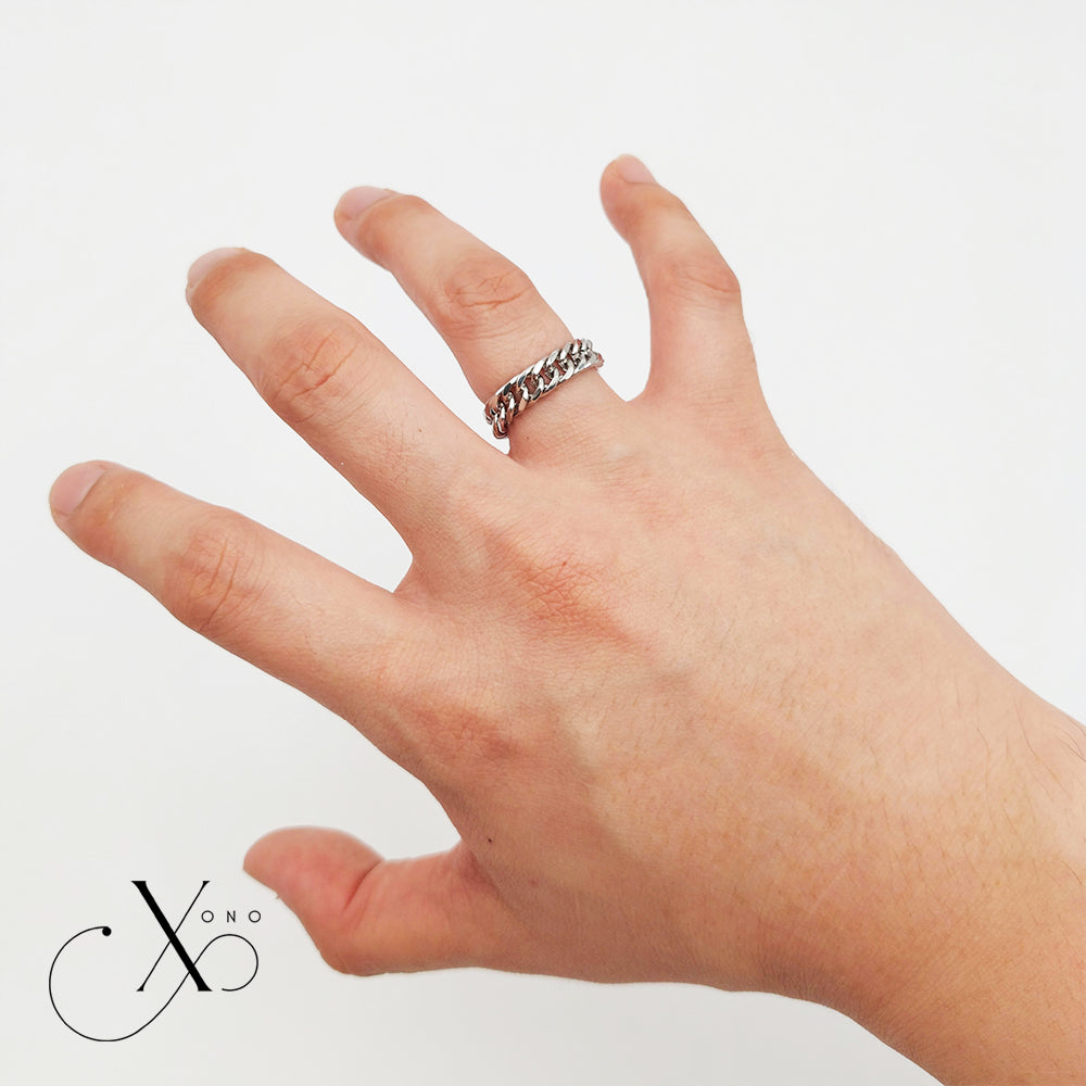Silver Cuban Ring