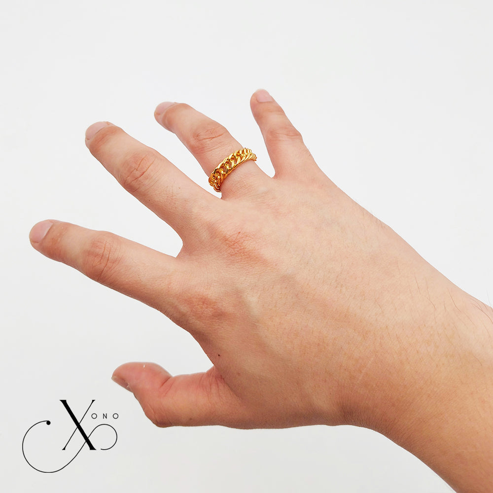 Gold Cuban Ring