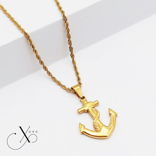 Sea Anchor Necklace (Big)