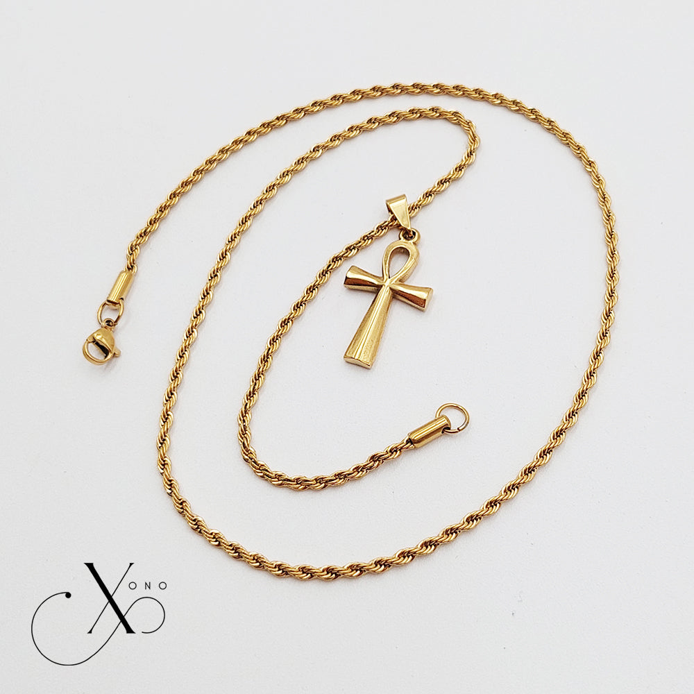 Gold Ankh Necklace