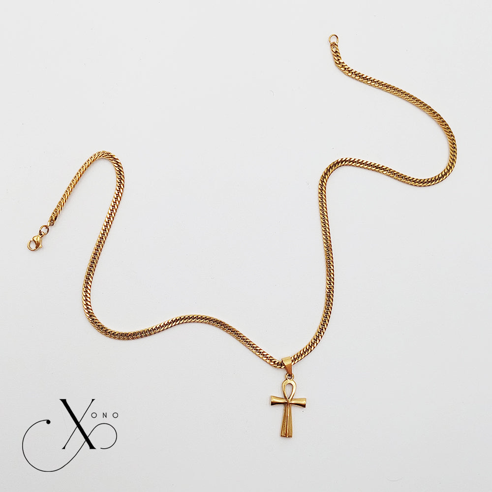 Gold Ankh Necklace