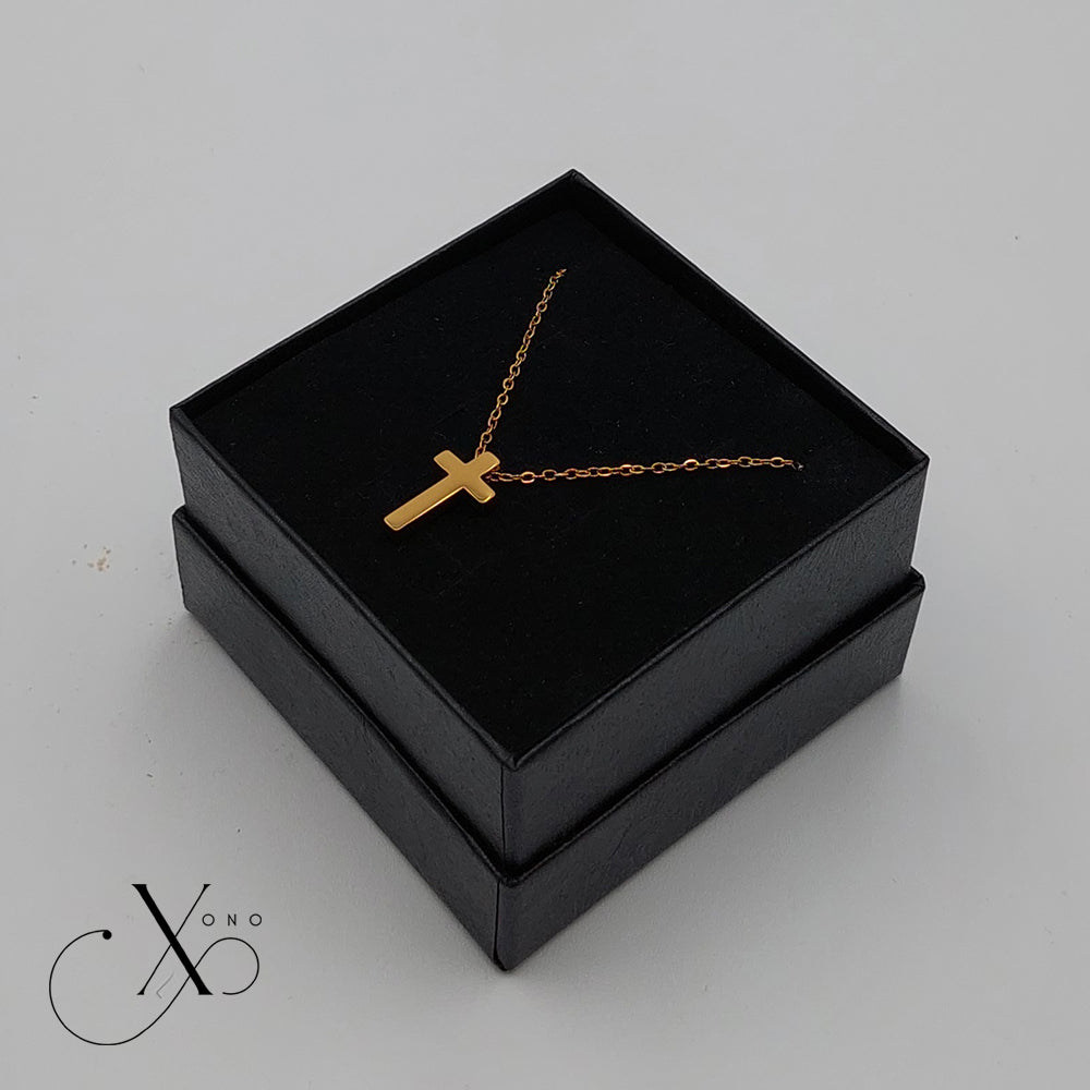 Golden Cross Necklace v2