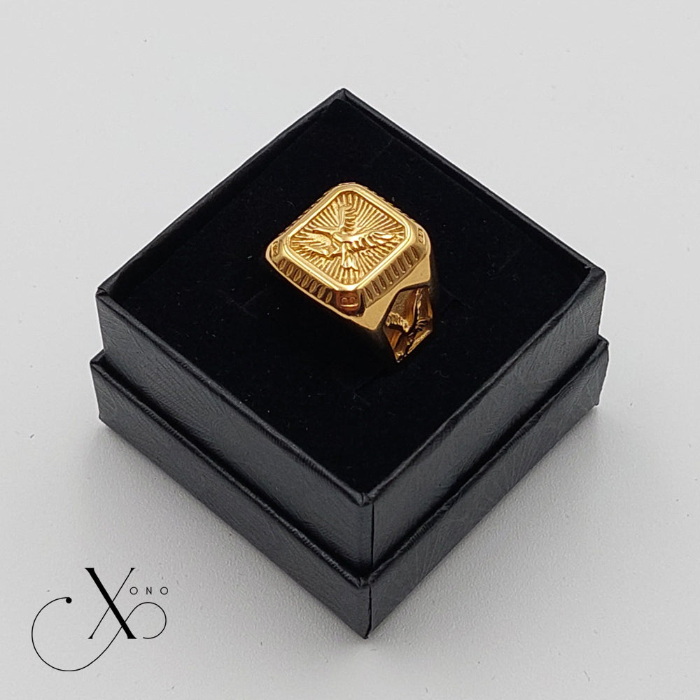 Gold Eagle Ring