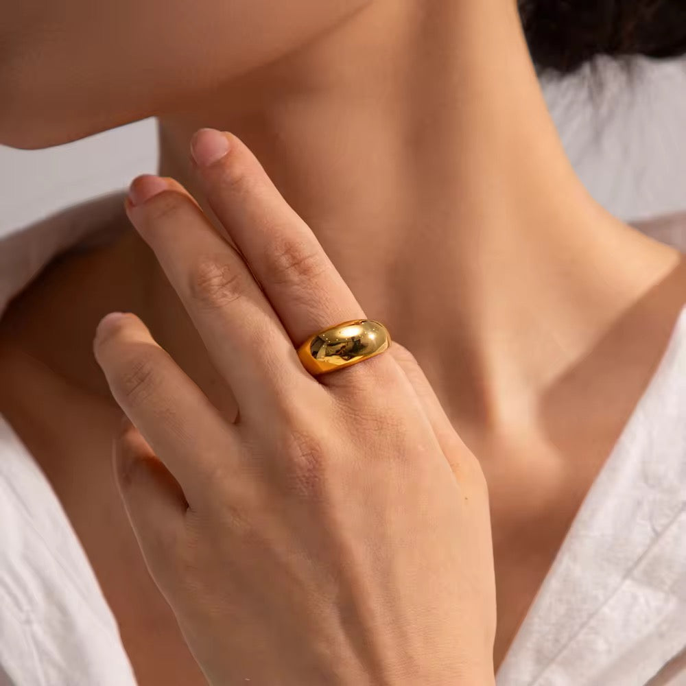 Gold Dome Ring
