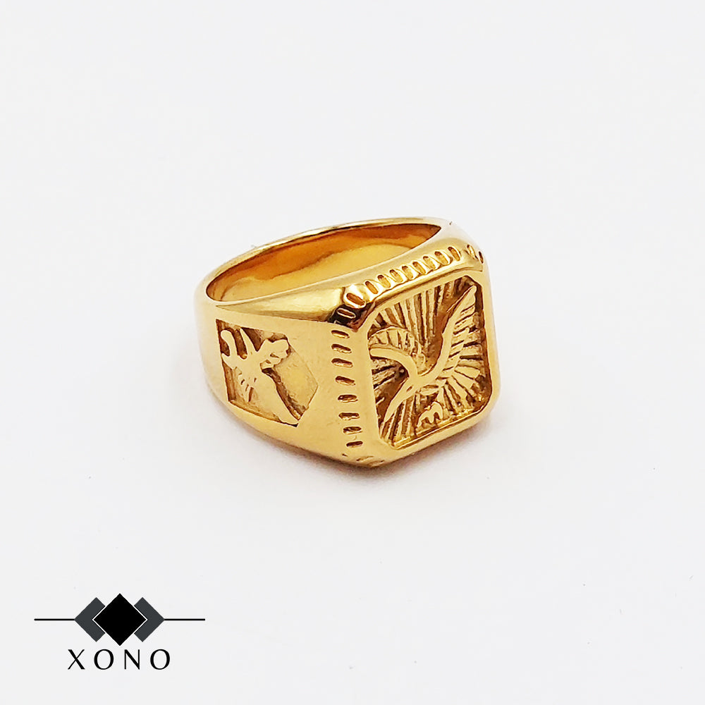 Gold Eagle Ring