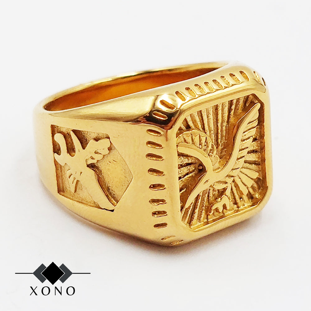 Gold Eagle Ring