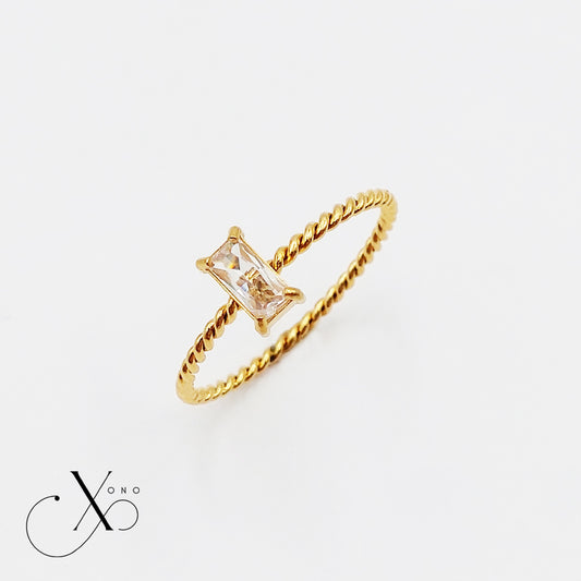 Twisted Diamond Ring