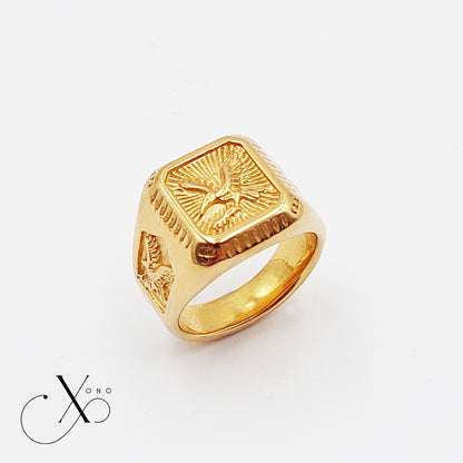 Gold Eagle Ring