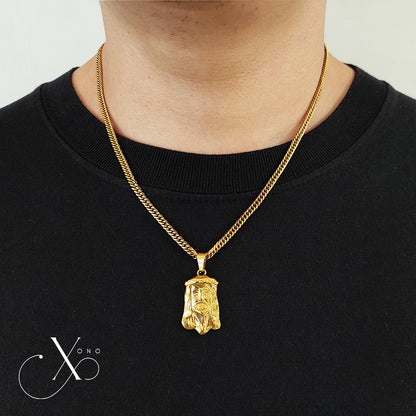 Jesus Face Necklace