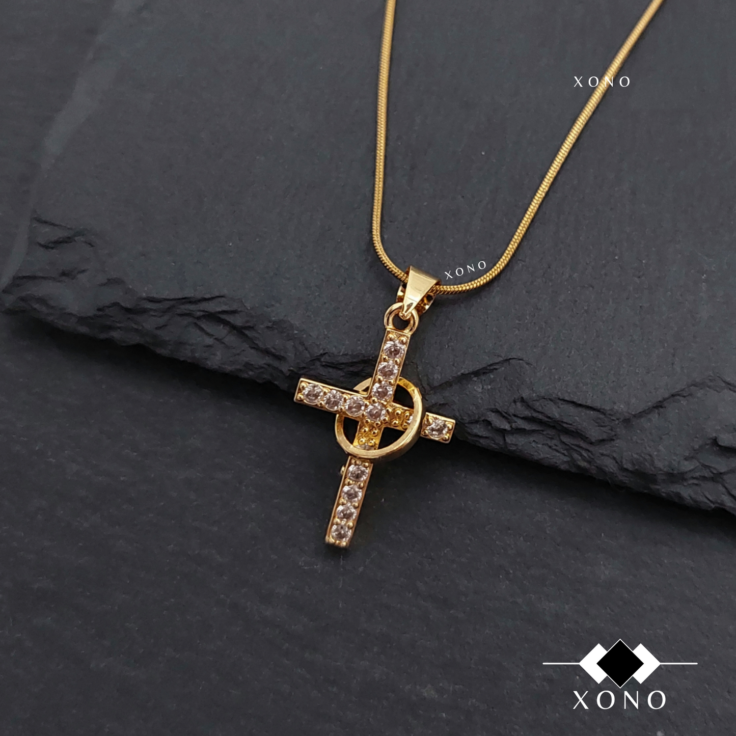 Eternity Iced Cross Necklace