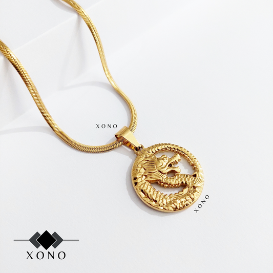 Golden Dragon Necklace