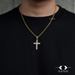 Premium Gold Iced Cross Necklace