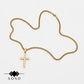 Premium Gold Iced Cross Necklace