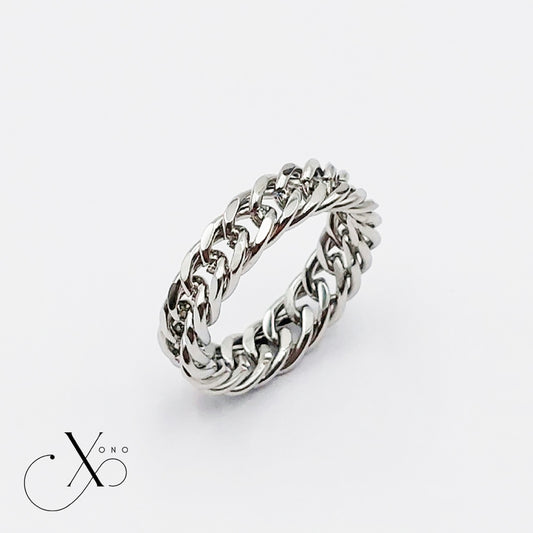 Silver Cuban Ring