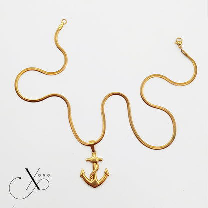 Sea Anchor Necklace (Big)