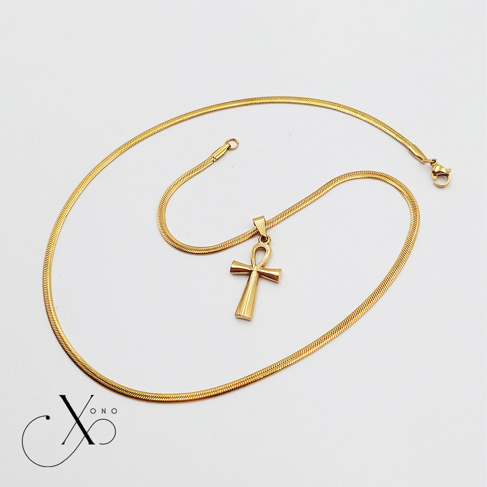 Gold Ankh Necklace