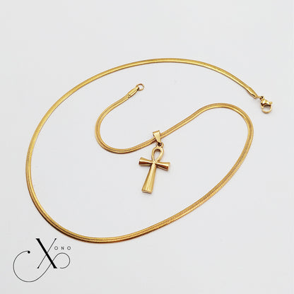 Gold Ankh Necklace