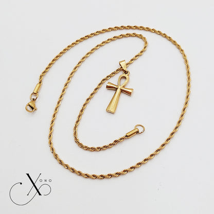 Gold Ankh Necklace