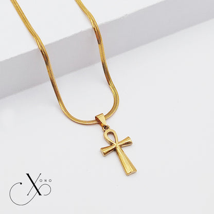Gold Ankh Necklace