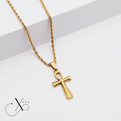 Gold Ankh Necklace
