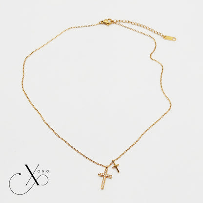 Dual Faith Cross Necklace