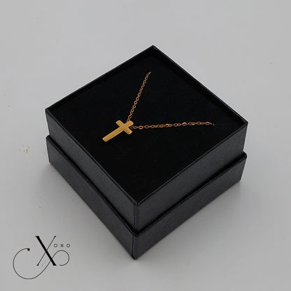 Golden Cross Necklace v2