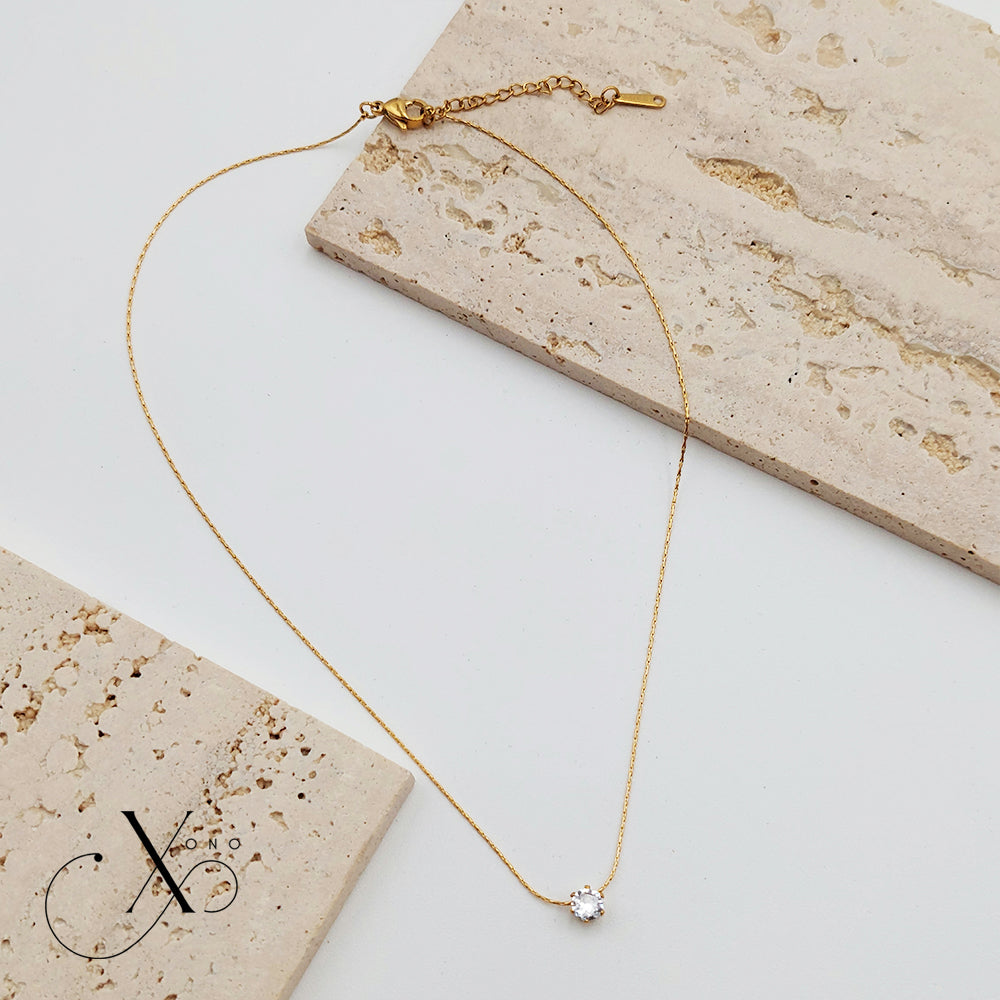 Minimalist Crystal Necklace