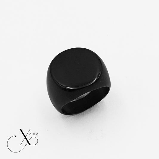 Black Round Ring