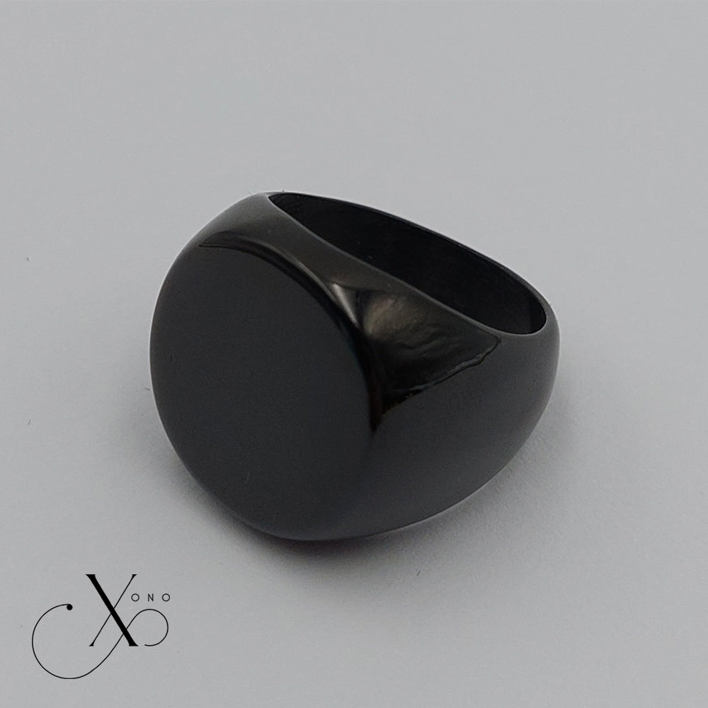 Black Round Ring