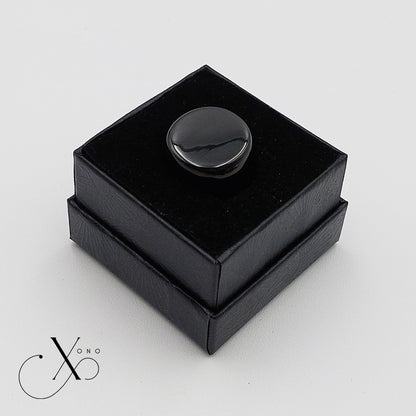 Black Round Ring