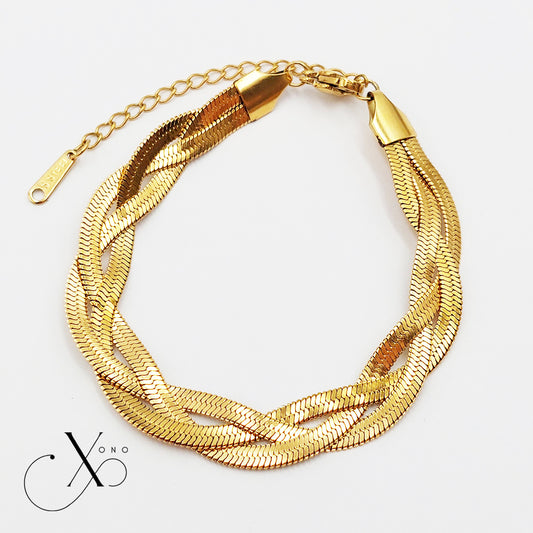 Gold Braid Bracelet