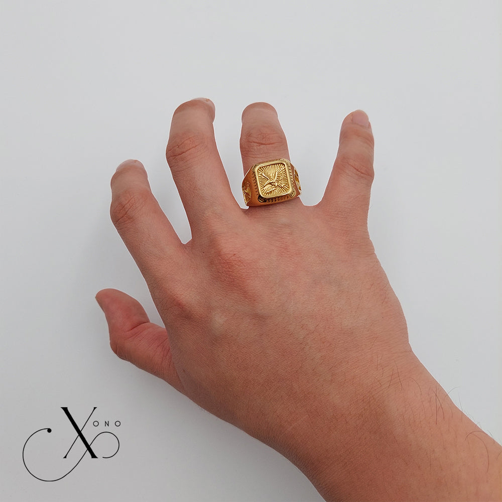 Gold Eagle Ring