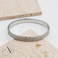 Iced Silver Bangle