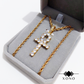Premium Gold Iced Ankh Necklace