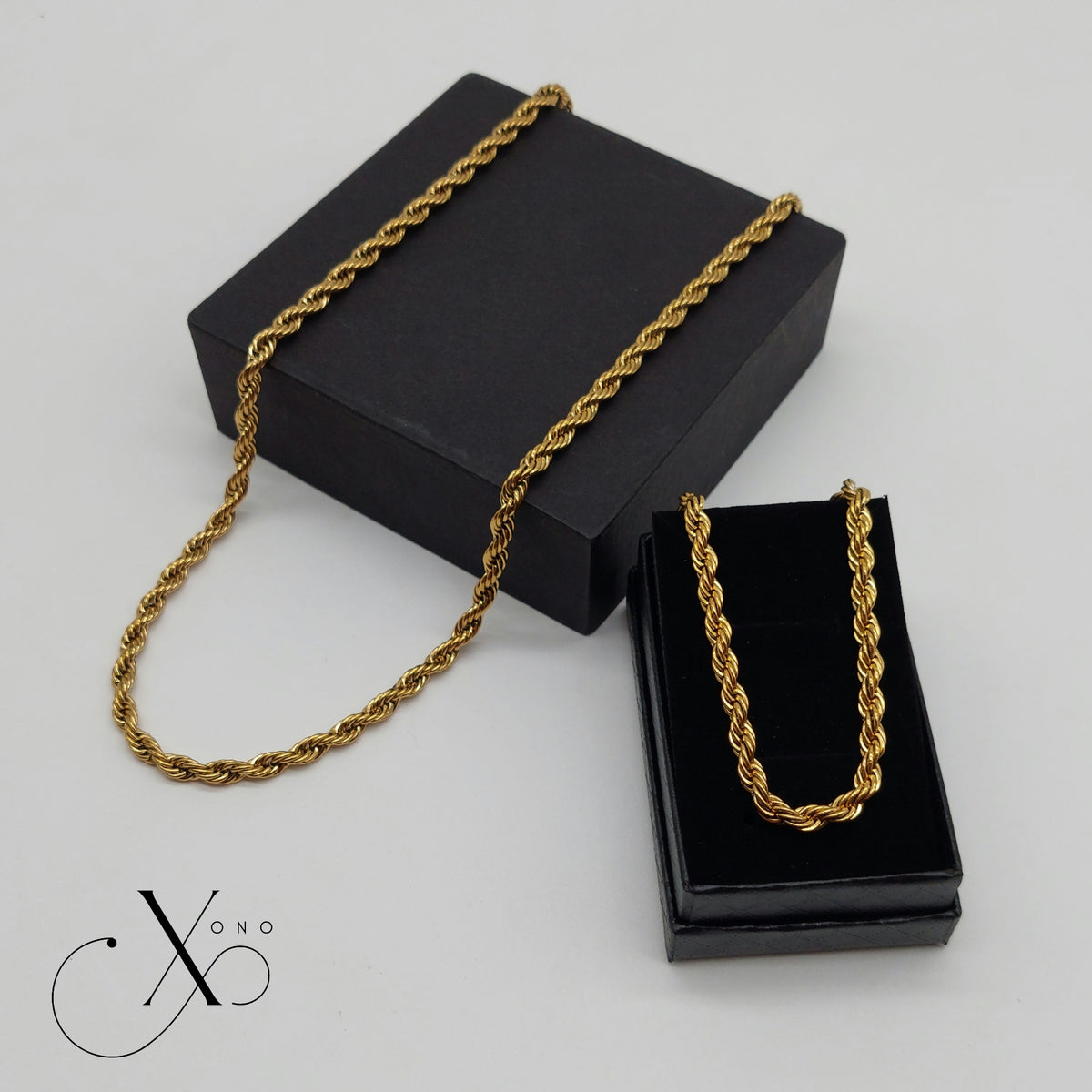 Rope Necklace & Bracelet Set