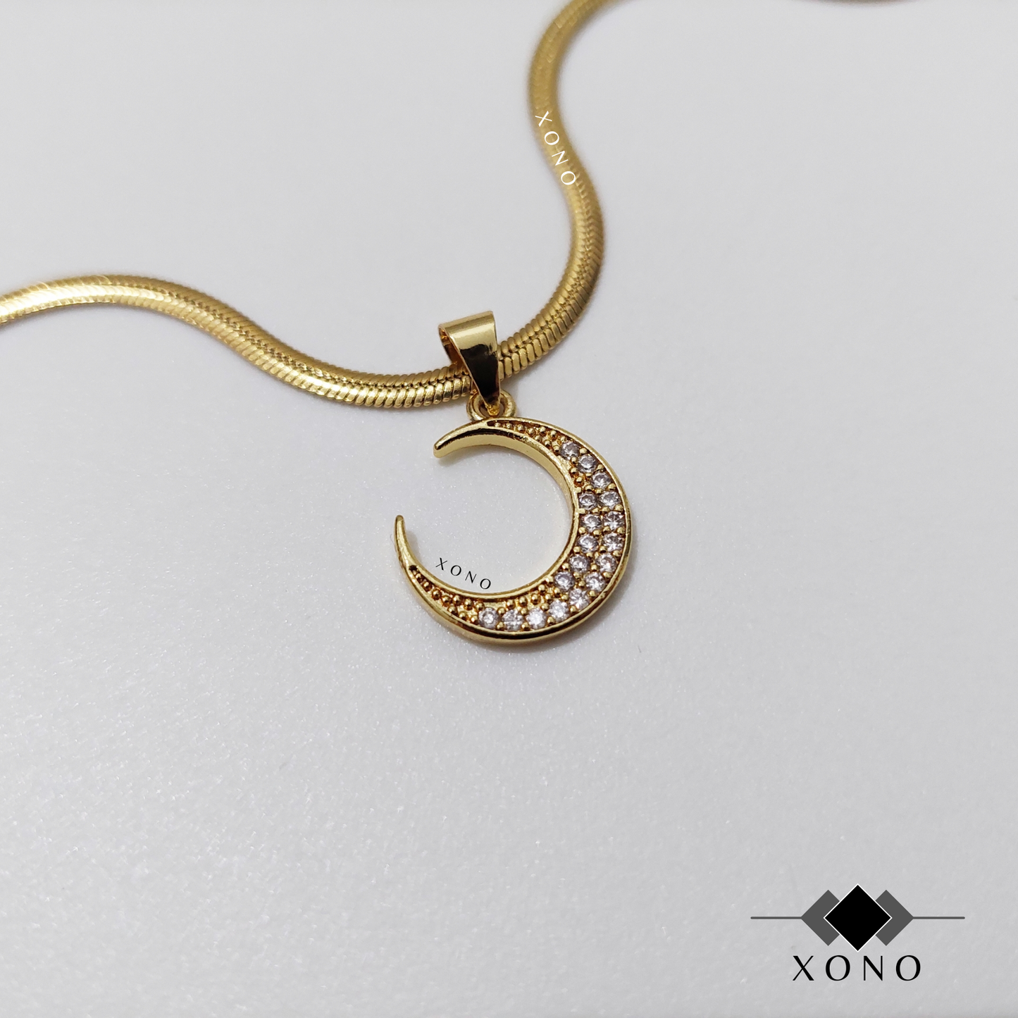 Iced Moon Necklace